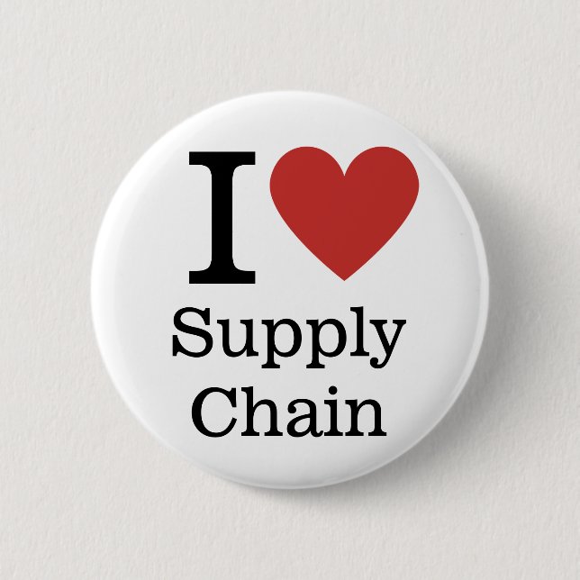I ❤️ Love Supply Chain - SC Dept. - Pin Button (Front)