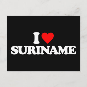 I LOVE SURINAME POSTCARD