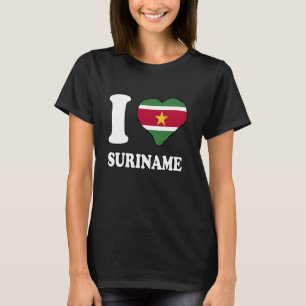 I Love Suriname Surinamese Pride Surinamese Roots T-Shirt