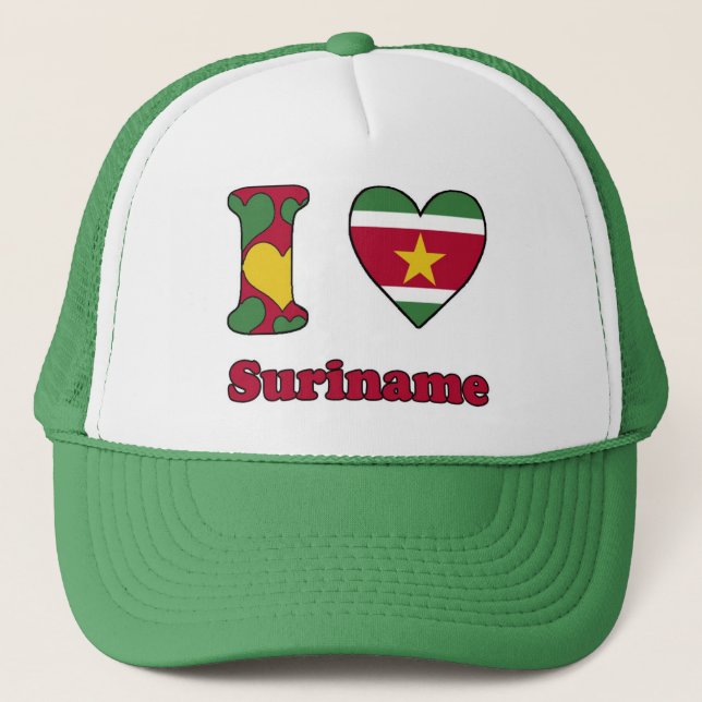 I love Suriname Trucker Hat (Front)
