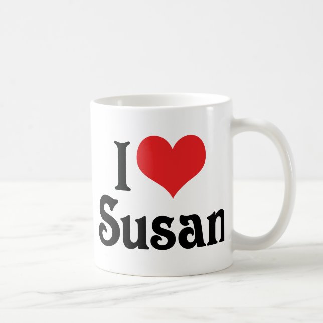 I Love Susan Coffee Mug (Right)