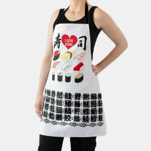 I Love Sushi Apron
