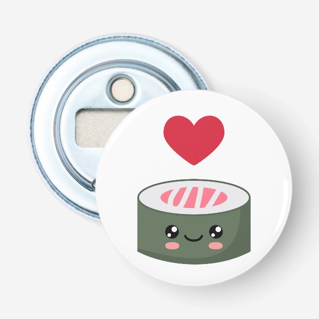 I love Sushi Bottle Opener (Front)