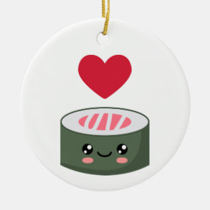 I love Sushi Ceramic Tree Decoration
