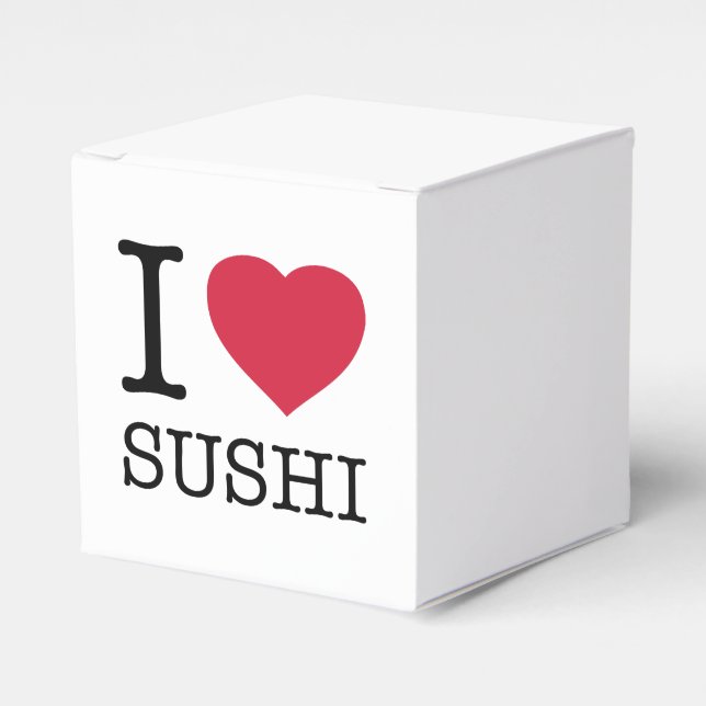 I LOVE SUSHI FAVOUR BOX (Front Side)