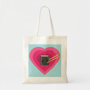 I Love Sushi Kawaii Sushi Roll Tote Bag