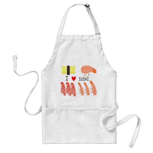 I love Sushi Standard Apron (Front)