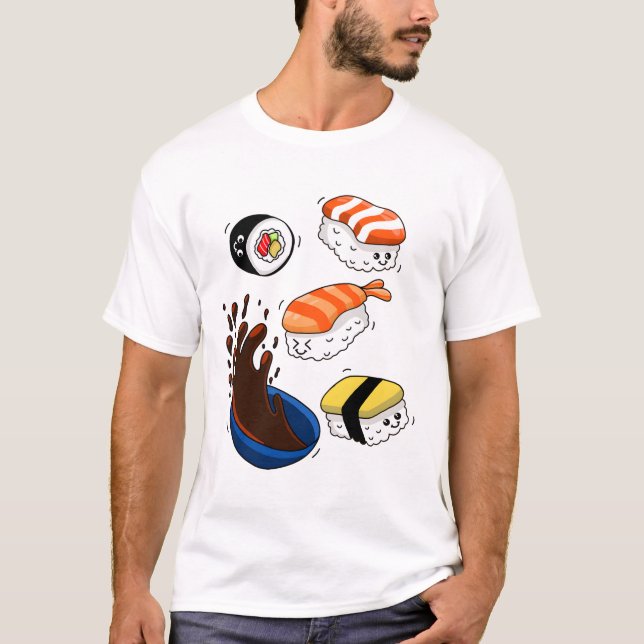 I Love Sushi  T-Shirt (Front)