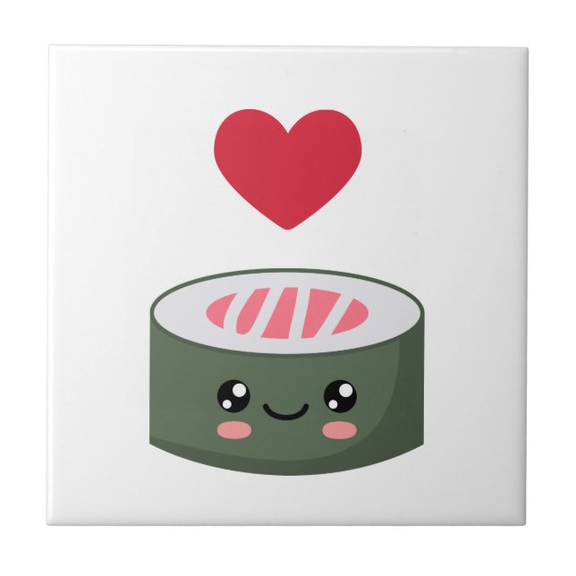 I love Sushi Tile (Front)