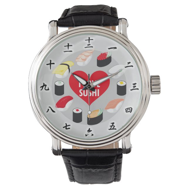 I Love Sushi Watch (Front)