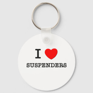 I Love Suspenders Key Ring