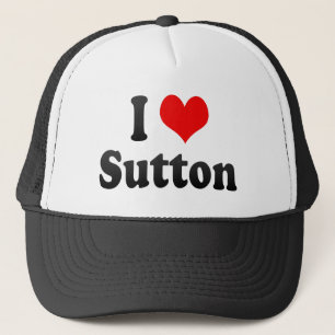 I Love Sutton, United Kingdom Trucker Hat