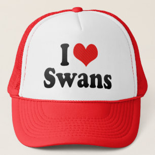 I Love Swans Trucker Hat
