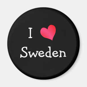 I Love Sweden Magnet