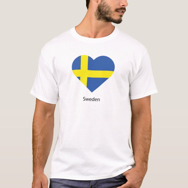 I Love Sweden T-Shirt (Front)