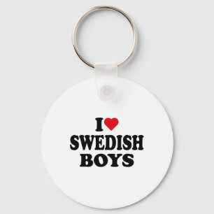 I Love Swedish Boys I Heart Swedish Boys Key Ring
