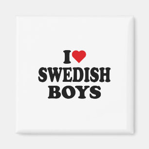 I Love Swedish Boys I Heart Swedish Boys  Magnet