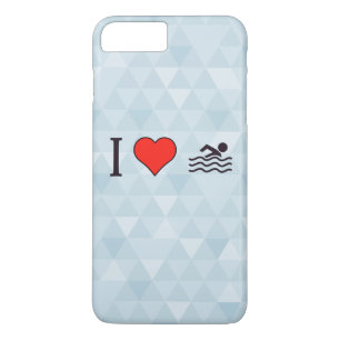 I Love Swimming iPhone 8 Plus/7 Plus Case