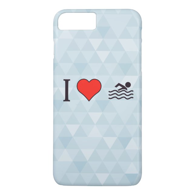 I Love Swimming Case-Mate iPhone Case (Back)
