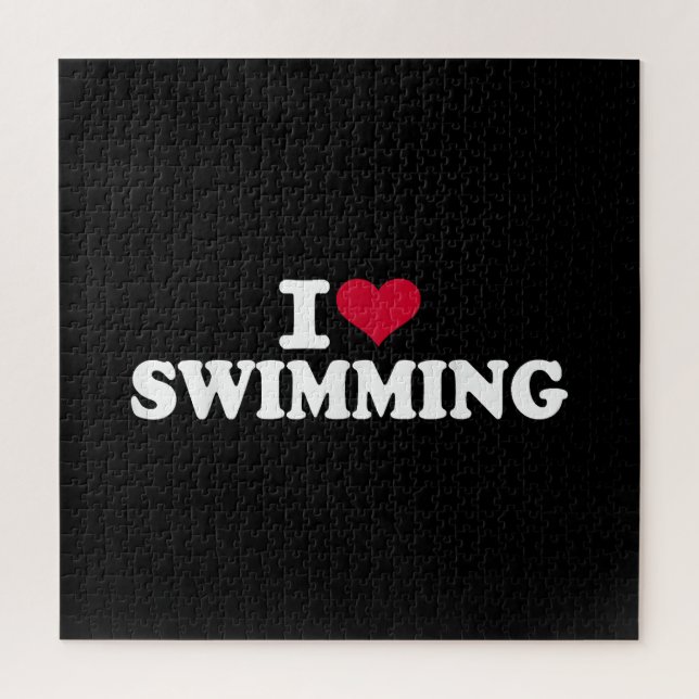I love swimming jigsaw puzzle (Vertical)