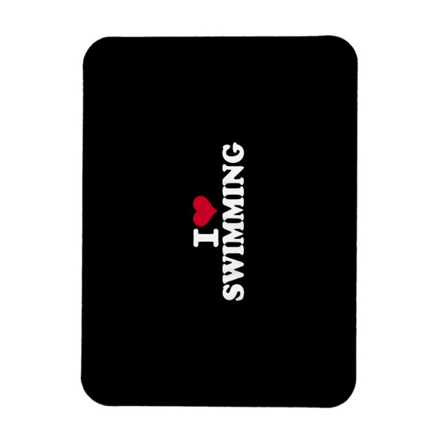 I love swimming magnet (Vertical)
