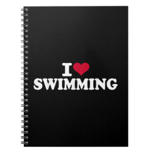 I love swimming notebook