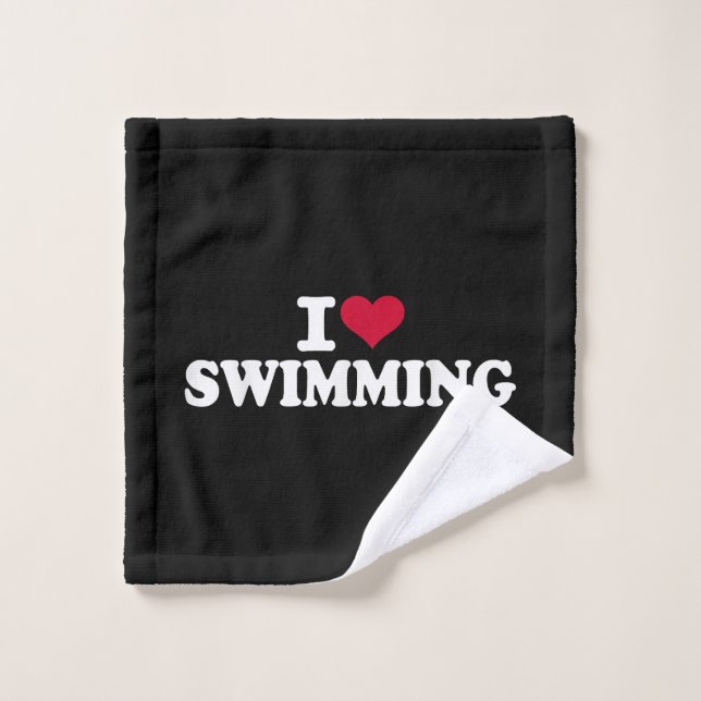 I love swimming wash cloth (Wash Cloth)