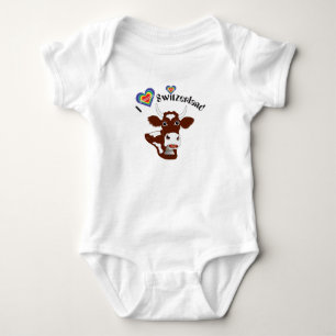 I love Switzerland Baby Body Bodysuit