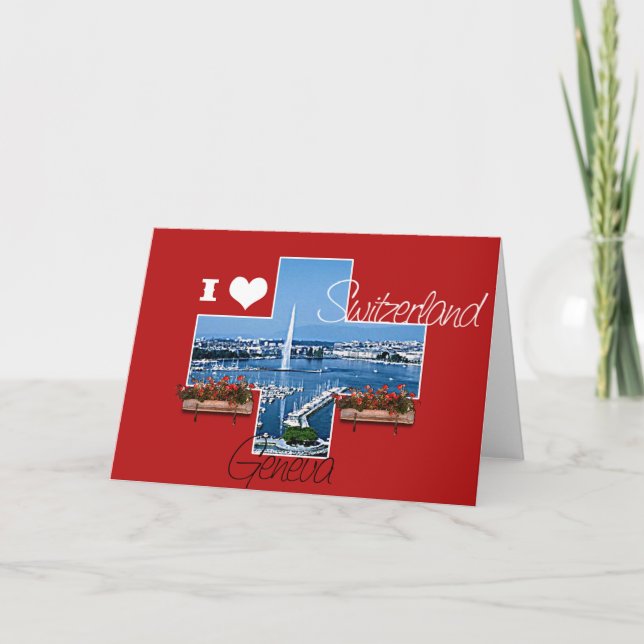 I love Switzerland - Greeting Card (Front)