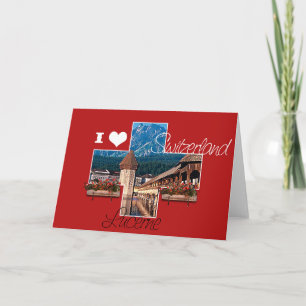 I love Switzerland - Greeting Card