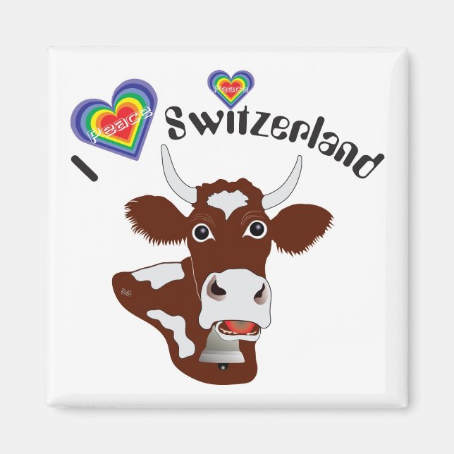 I love Switzerland magnet (Front)