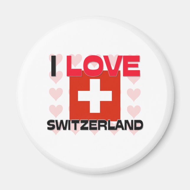 I Love Switzerland Magnet (Front)