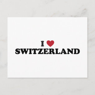 I Love Switzerland Postcard