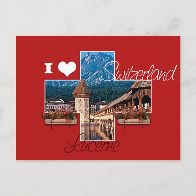 I love Switzerland Postcard (Front)