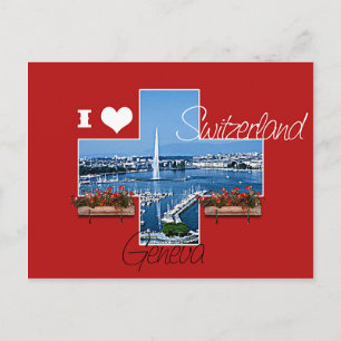 I love Switzerland Postcard
