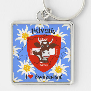 I love Switzerland Schlüsselanhänger Key Ring