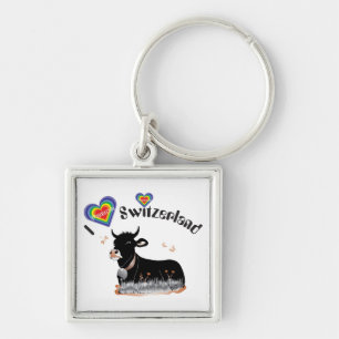 I love Switzerland Schlüsselanhänger Key Ring