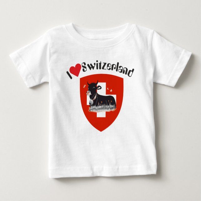 I love Switzerland T-shirt (Front)