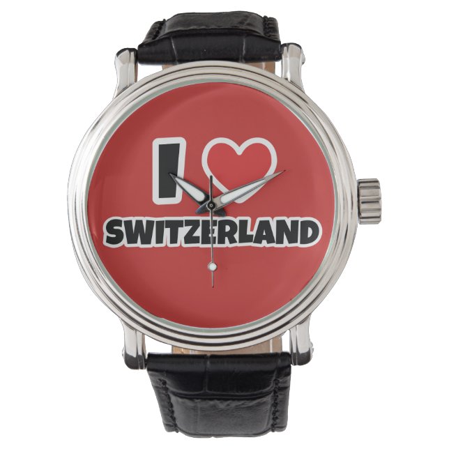 I love Switzerland Watch (Front)