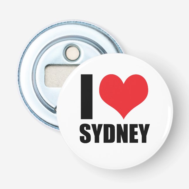 I love Sydney Bottle Opener (Front)