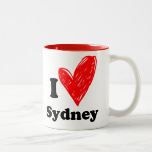I love Sydney Two-Tone Coffee Mug