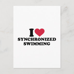 I love Synchronised swimming Postcard