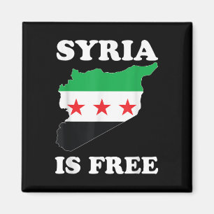 I Love Syria Is Free Syrian Map New Syrian Flag Magnet