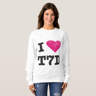 "I love T7d" Sweater