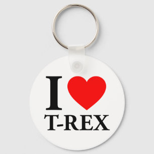 I Love T - Rex Key Ring