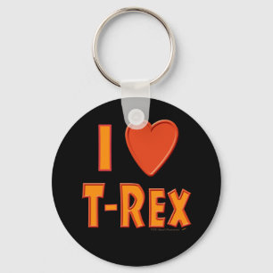 I Love T-Rex Tyrannosaurus Rex Dinosaur Lovers Key Ring