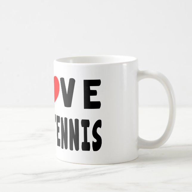 I Love Table Tennis Coffee Mug (Right)