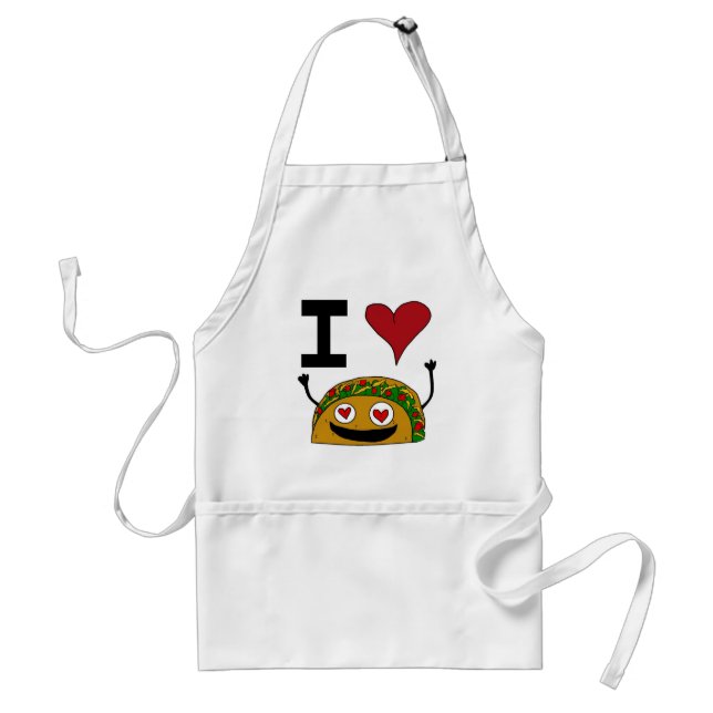 I Love Taco Apron (Front)