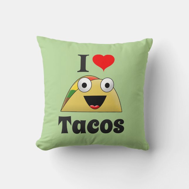 I Love Tacos Cushion (Front)
