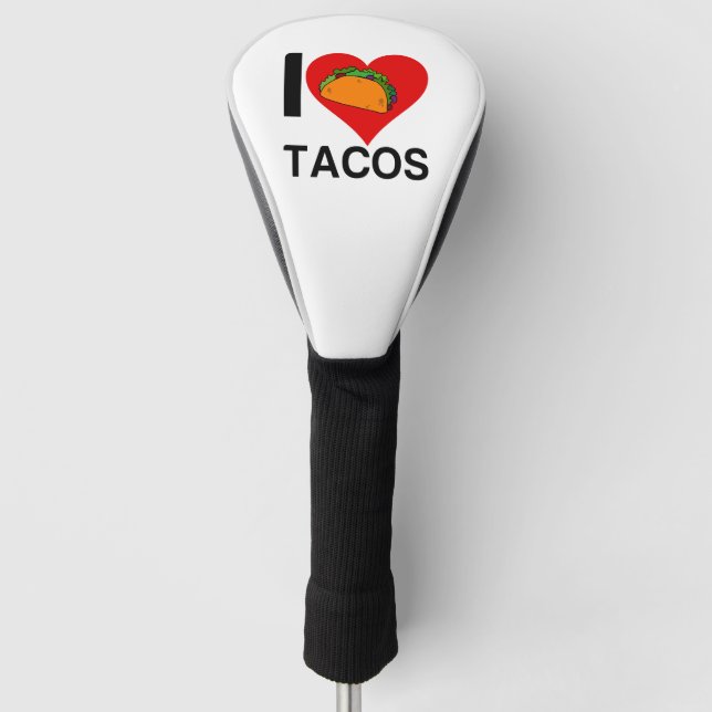 I LOVE TACOS GOLF HEAD COVER (Front)